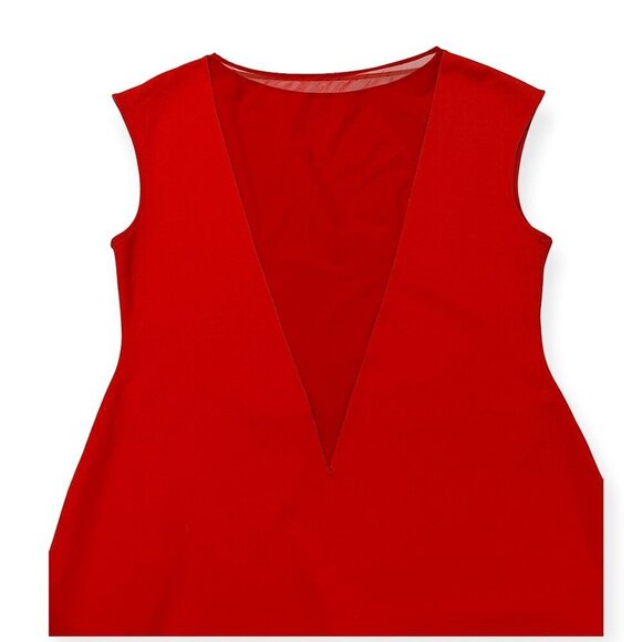 Victor Glemaud Cap Sleeve Bodycon Mini Dress, Red, Size XL, New with tag - Picture 11 of 16